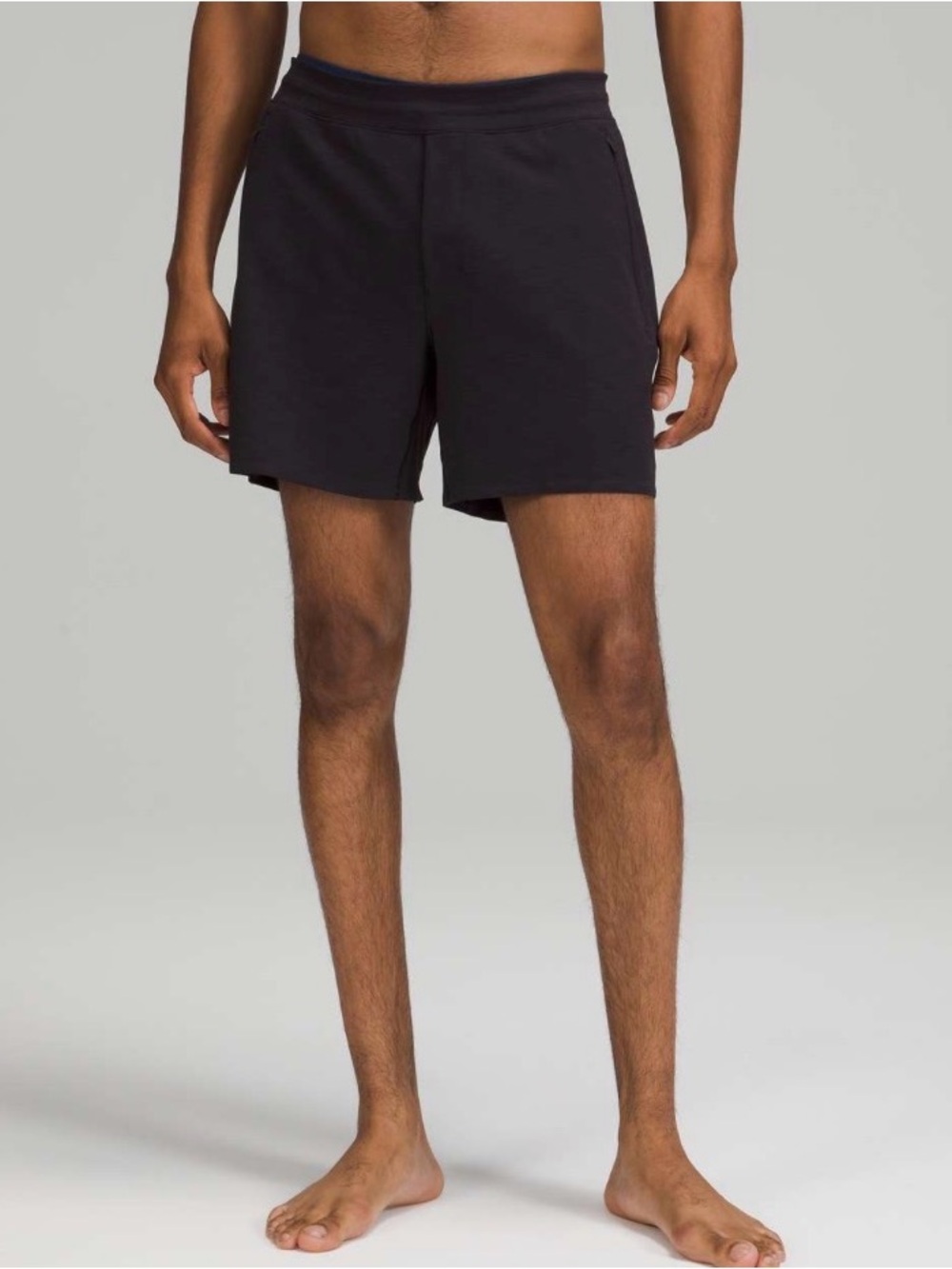 Lululemon Men’s Balancer Short Everlux size Small Heathered Black Cassis
